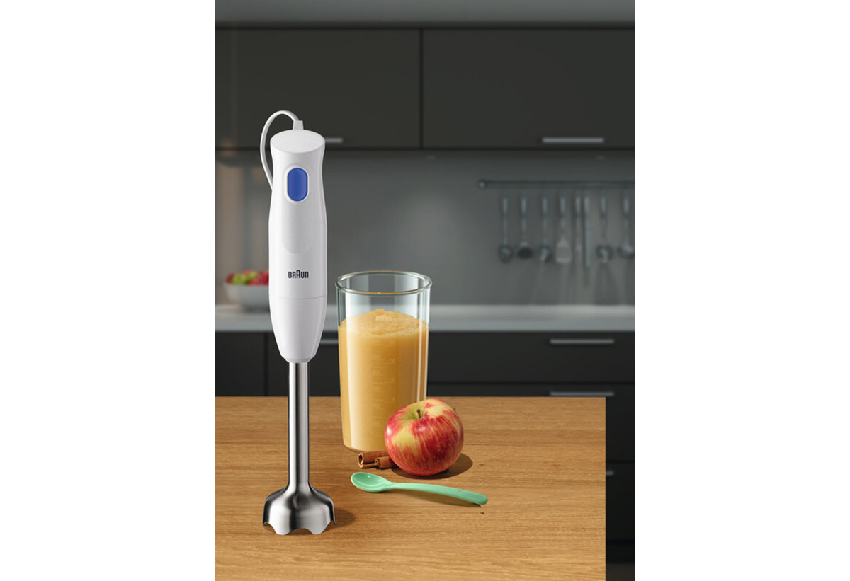 Το ραβδομπλέντερ τοποθετημένο σε ένα πάγκο